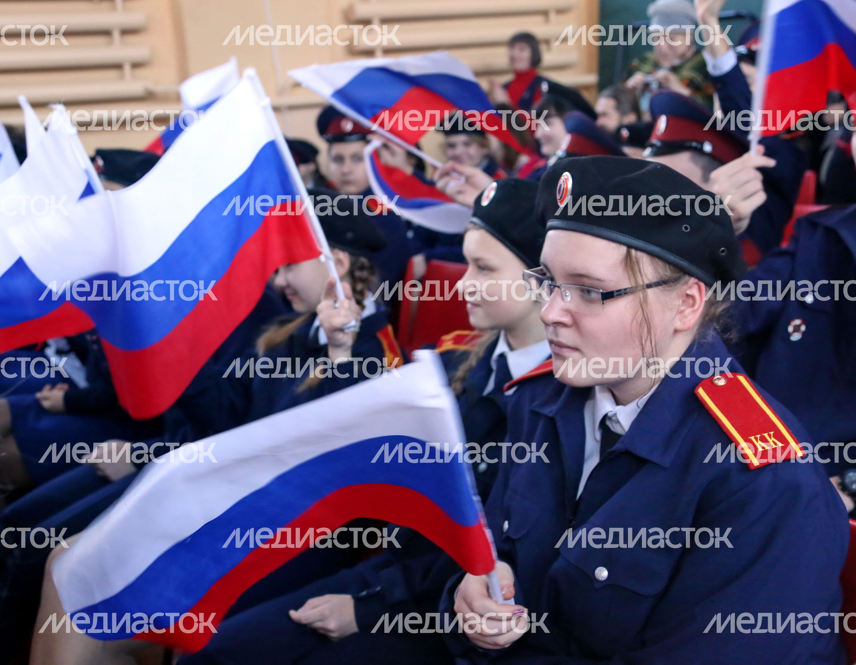 Посвящение в кадеты в каширской школе №8 Посвящение в кадеты в каширской школе №8