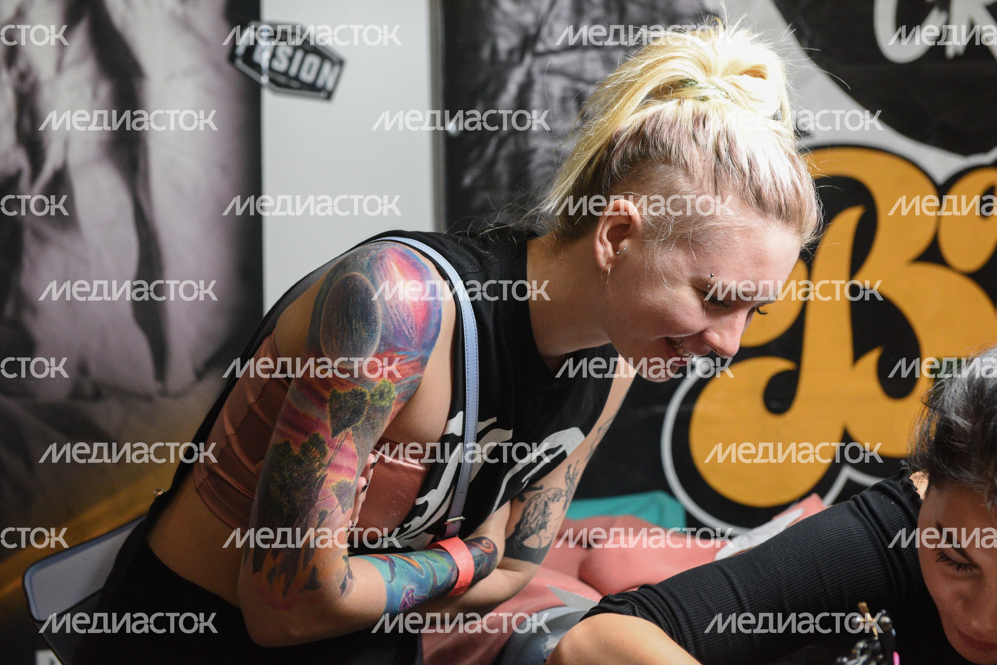 Открытие фестиваля «Russian Tattoo Expo» в Москве Открытие фестиваля «Russian Tattoo Expo» в Москве