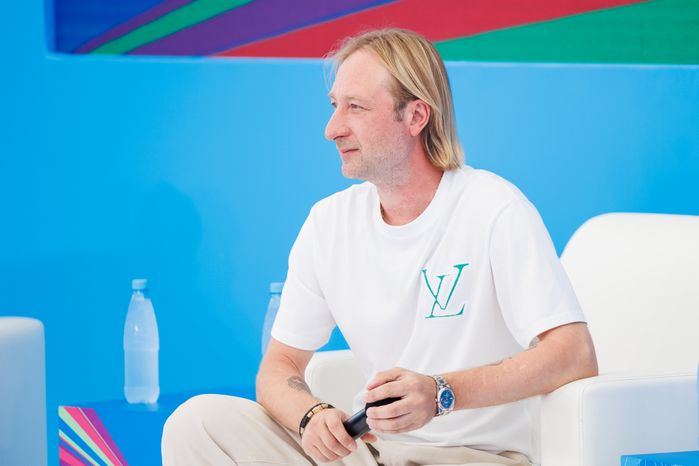 Фигурист Евгений Плющенко на VK Fest -2024 в московских "Лужниках"