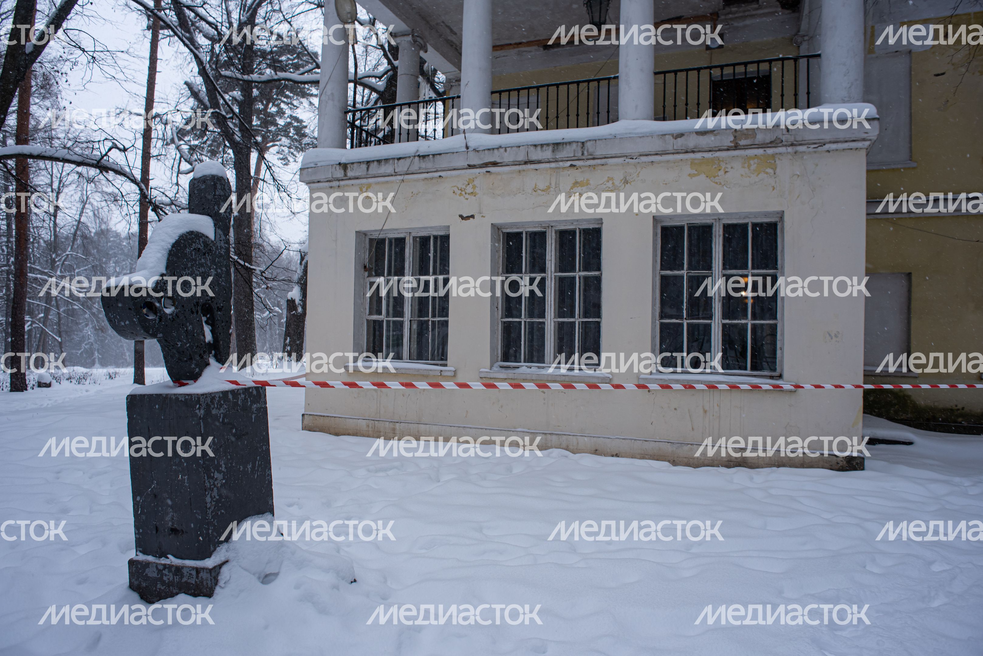 Зимние виды усадьбы Суханово