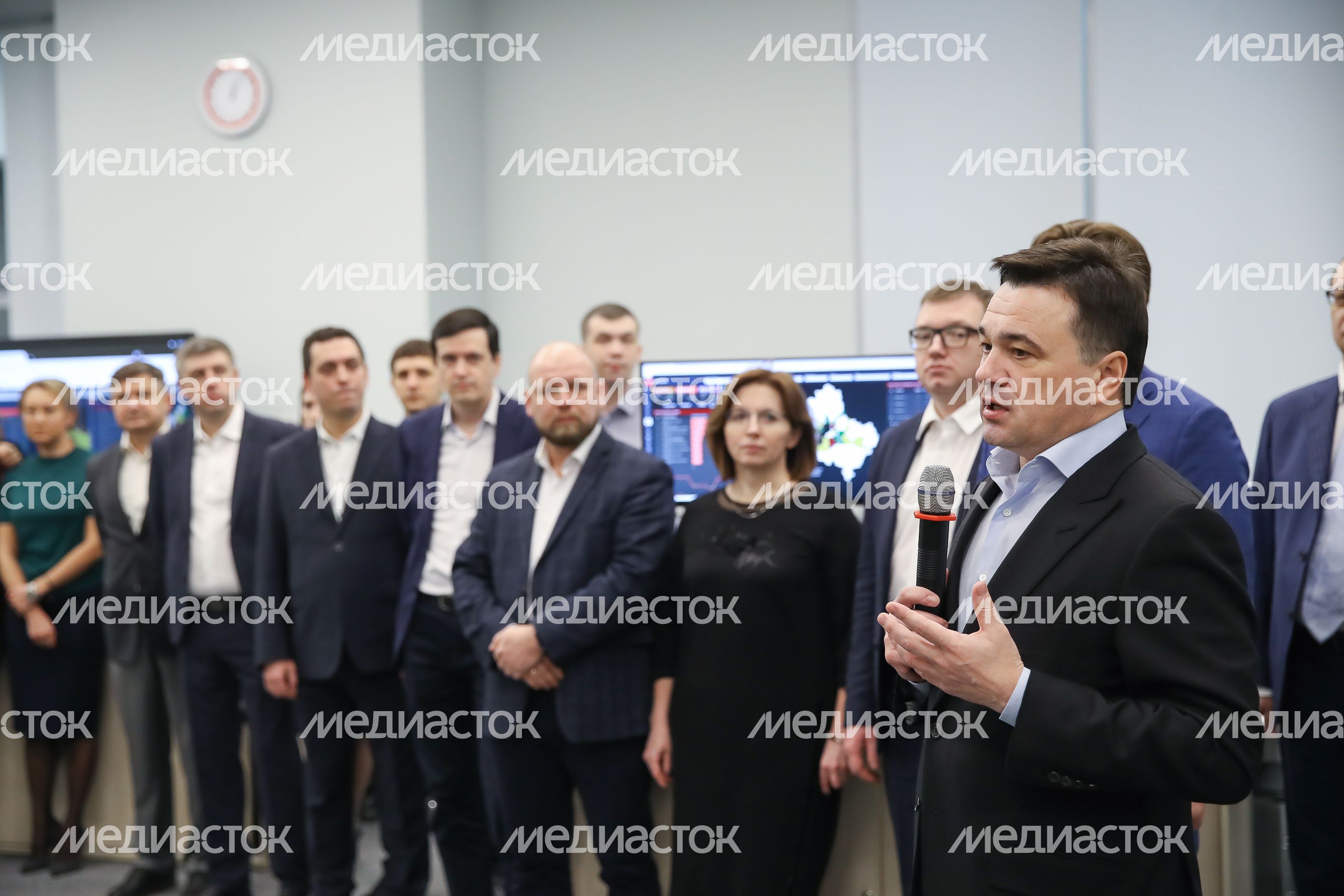 Встреча губернатора Подмосковья с руководящим составом областного правительства в Центре управления регионом