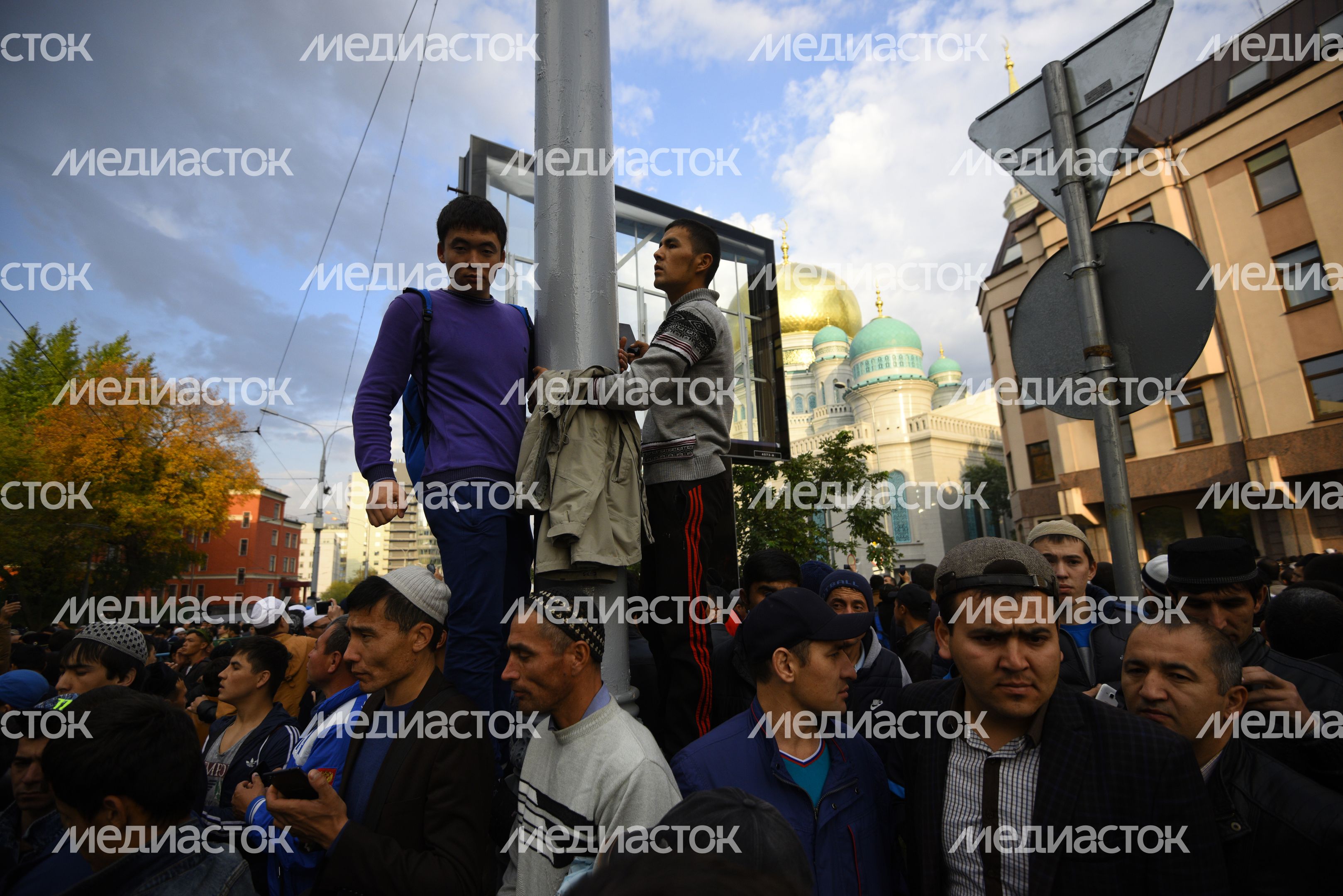 Празднование Курбан-Байрама в Москве