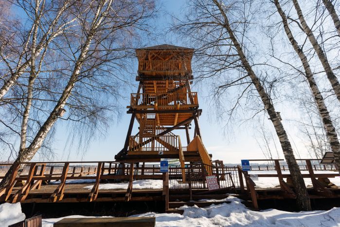 Смотровая площадка в национальном парке «Лосиный остров» Лосино-Петровского округа