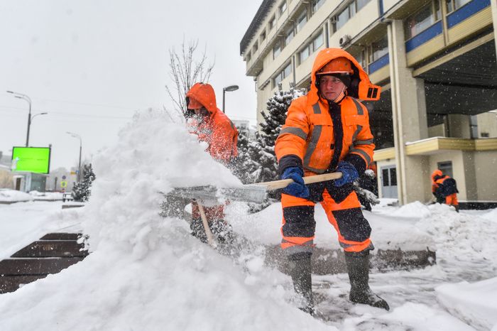 Снегопад в Москве