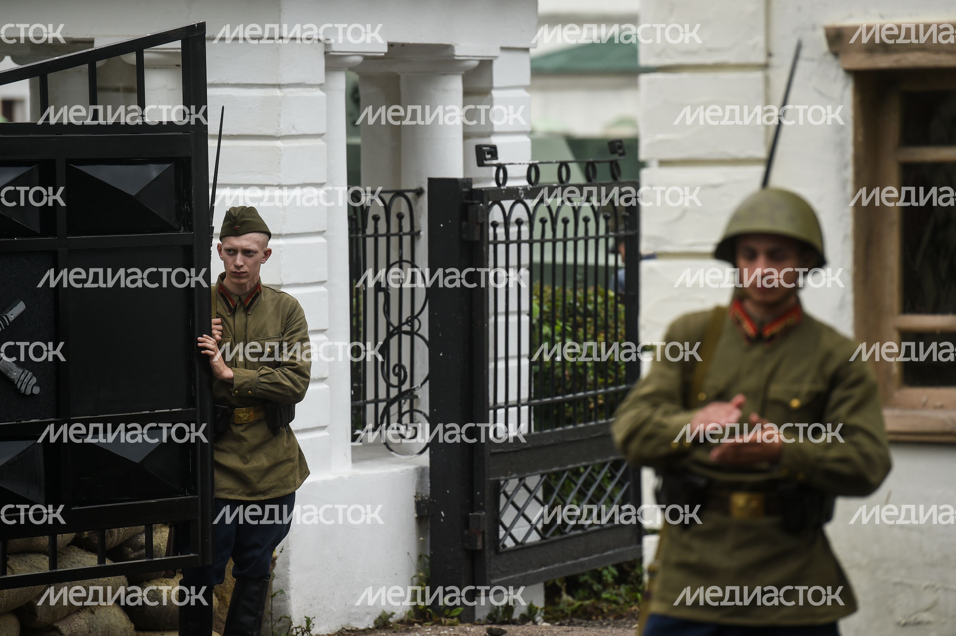 Андрей Воробьев посетил съемочную площадку фильма Ильинский Рубеж