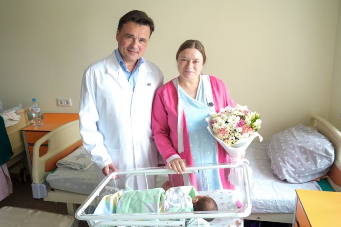 Андрей Воробьев дал старт строительству нового корпуса Видновского перинатального центра
