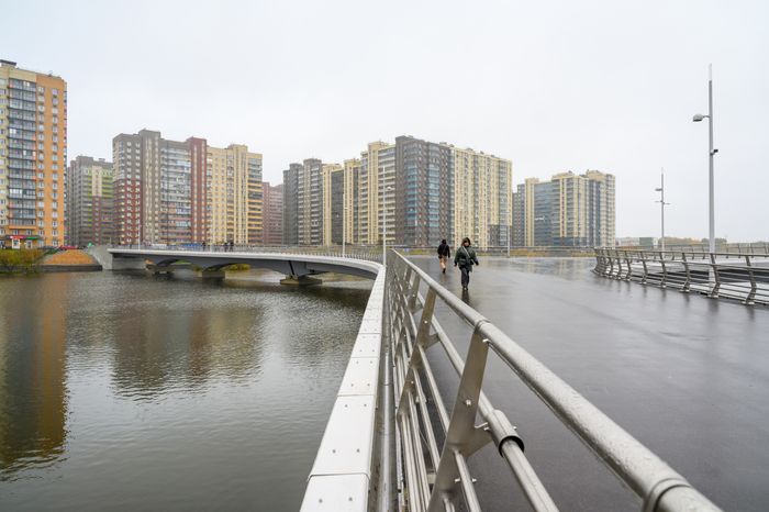 Пешеходный мост через озеро Черное соединил Люберцы и Москву