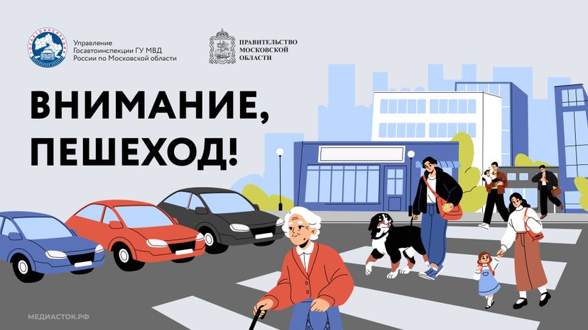 Внимание пешеход Горизонталь 01