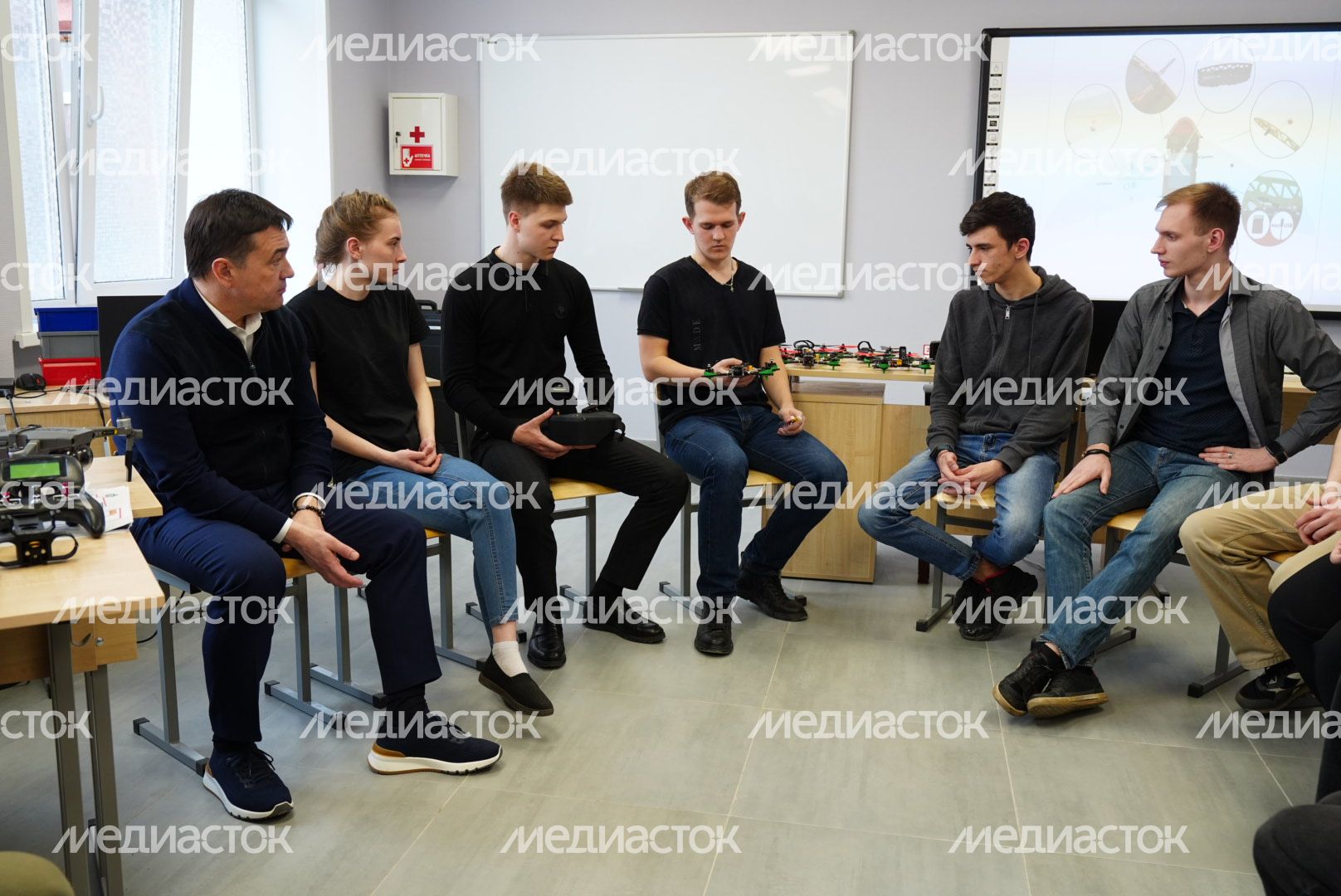 Посещение губернатором Люберецкого техникума