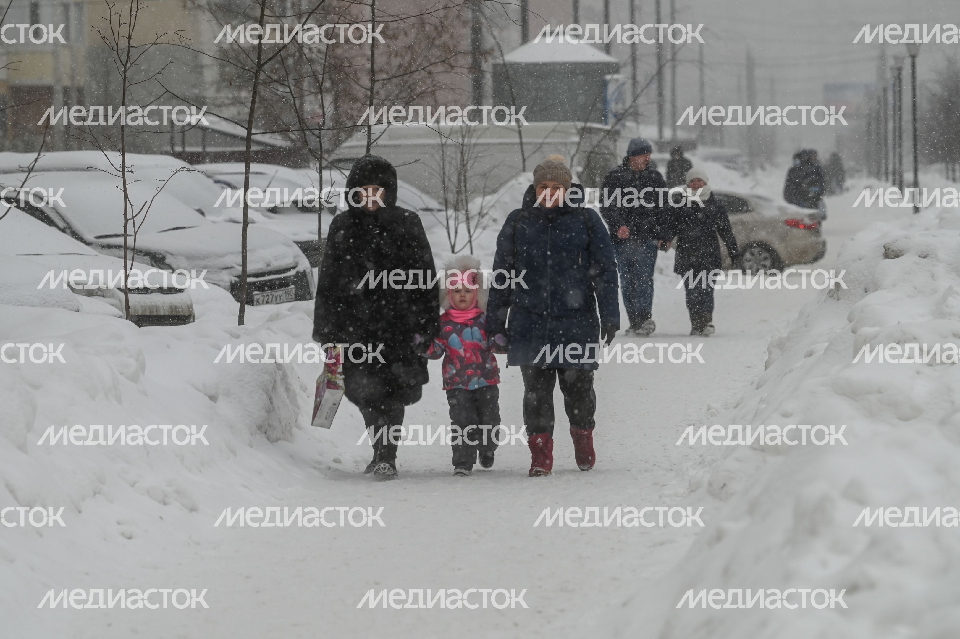 Снегопад в Люберцах