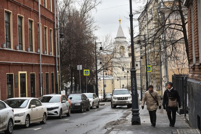 Городская жизнь в Москве в марте