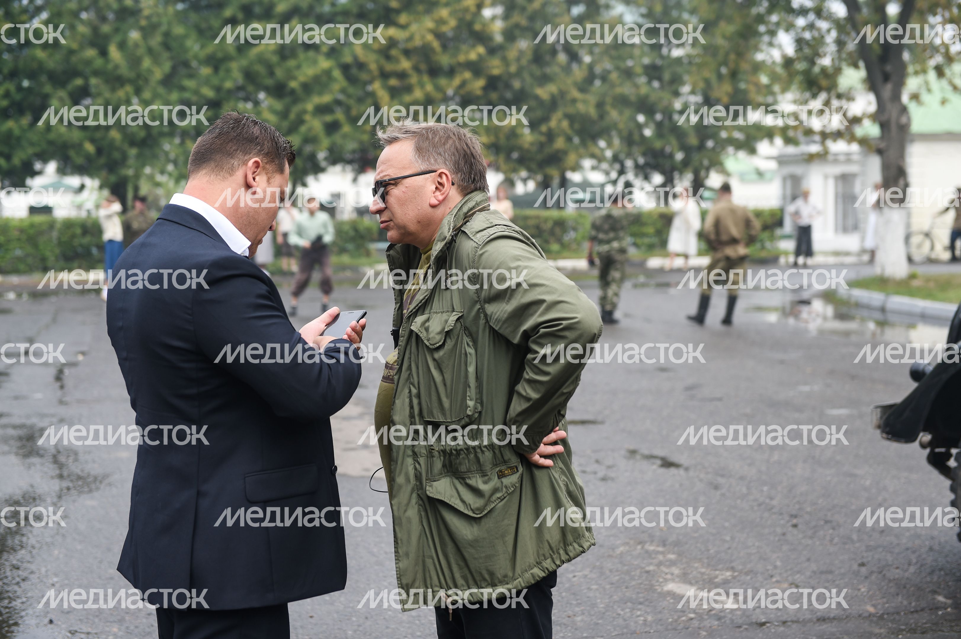 Андрей Воробьев посетил съемочную площадку фильма Ильинский Рубеж