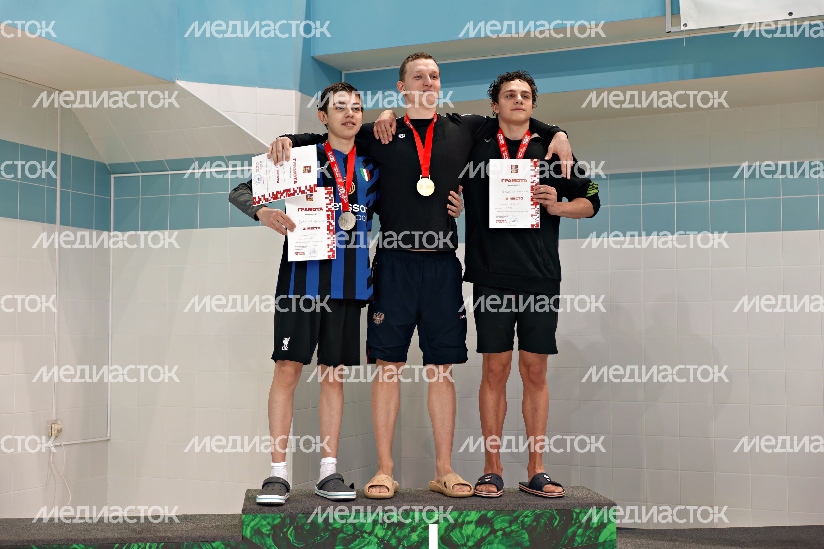 Награждение победителей Чемпионата Московской области по плаванию в Рузе Награждение победителей Чемпионата Московской области по плаванию в Рузе
