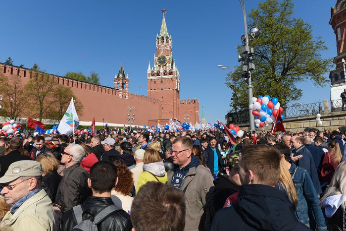Первомайская демонстрация на Красной площади