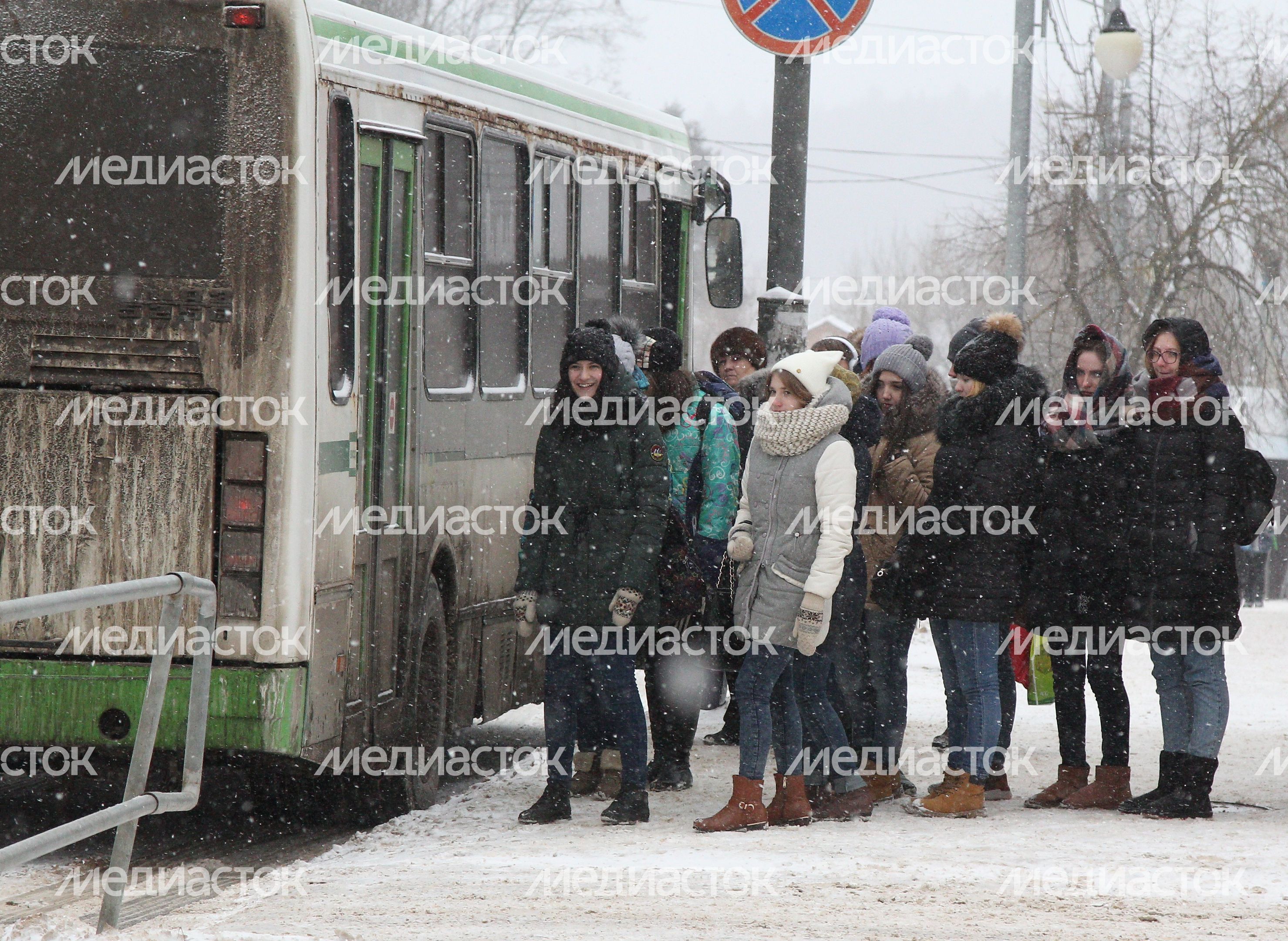 Снегопад в Рузе