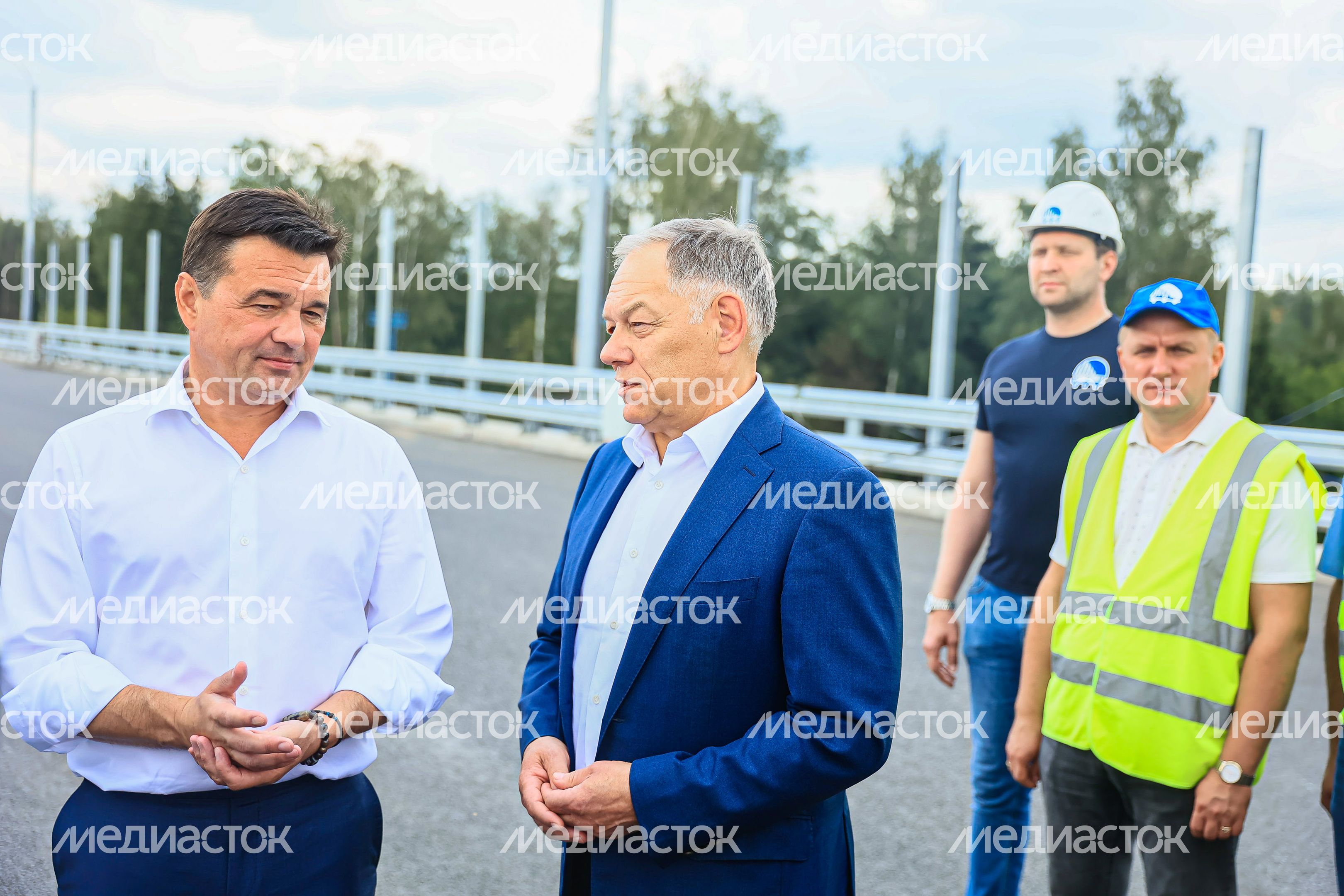 Проверка хода строительства подмосковного участка М-12 «Москва-Казань» Губернатором Подмосковья