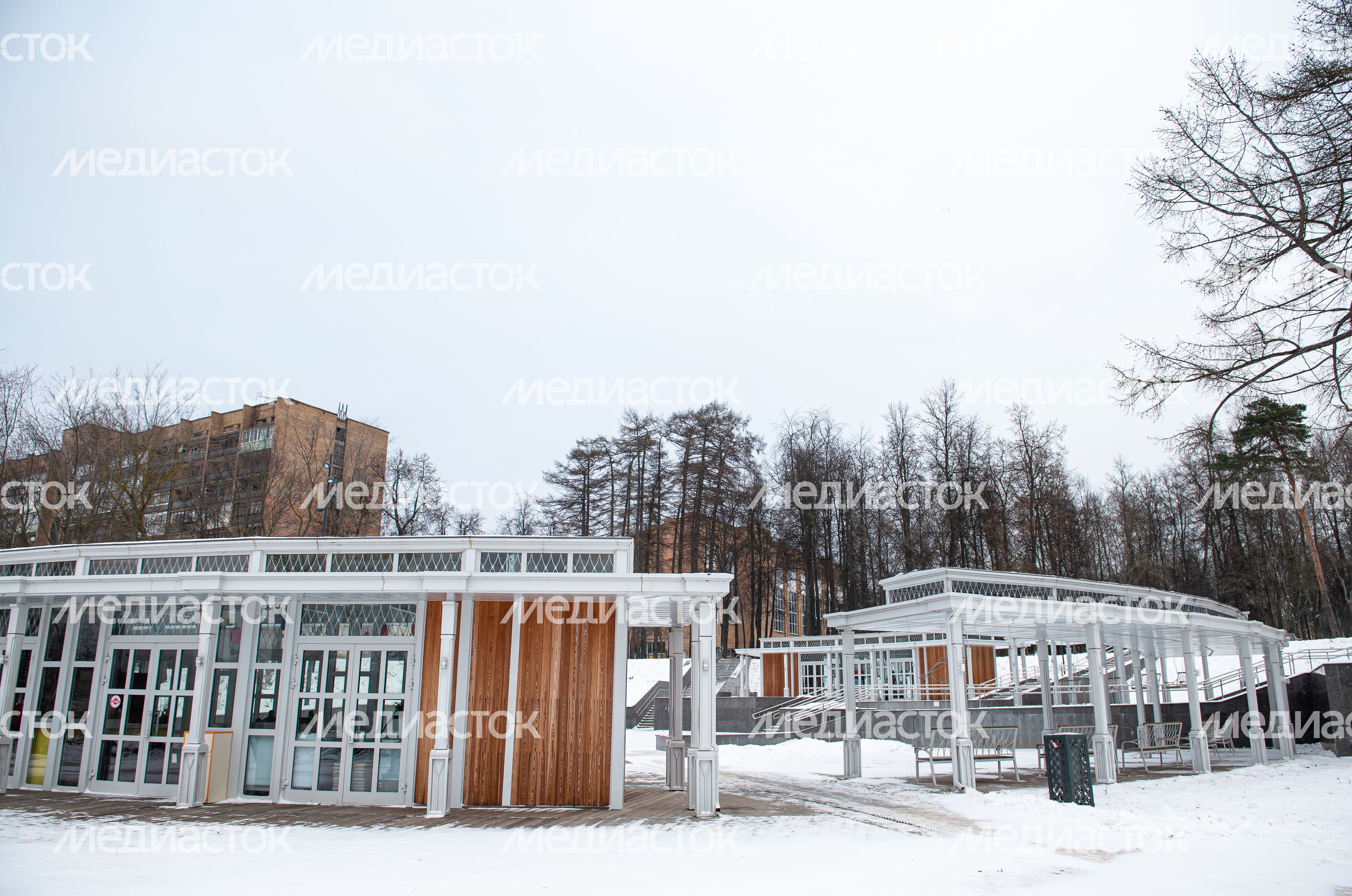 Зимние виды города Воскресенск