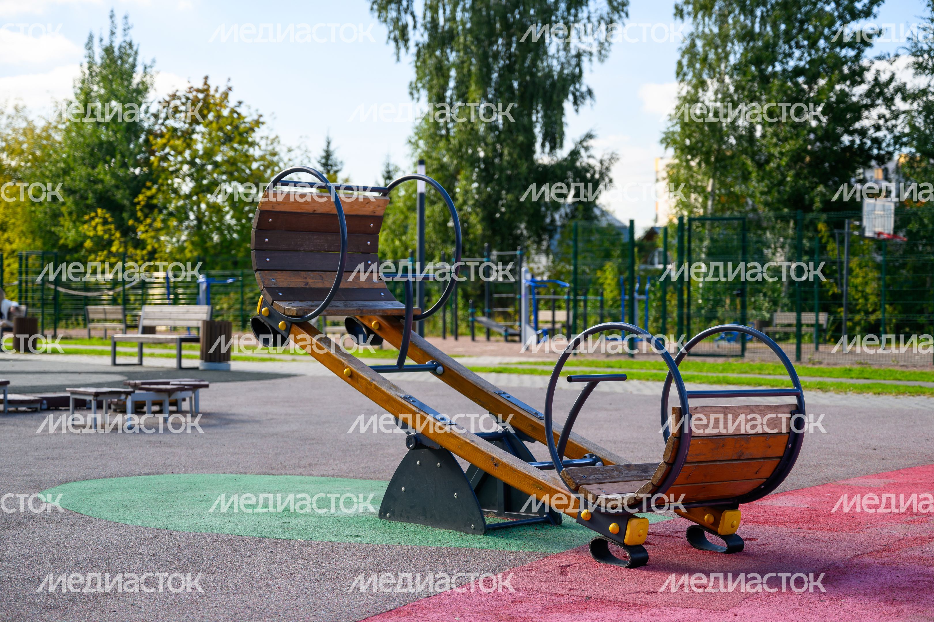 Детская площадка в парке «Марусино» в Люберцах Детская площадка в парке «Марусино» в Люберцах