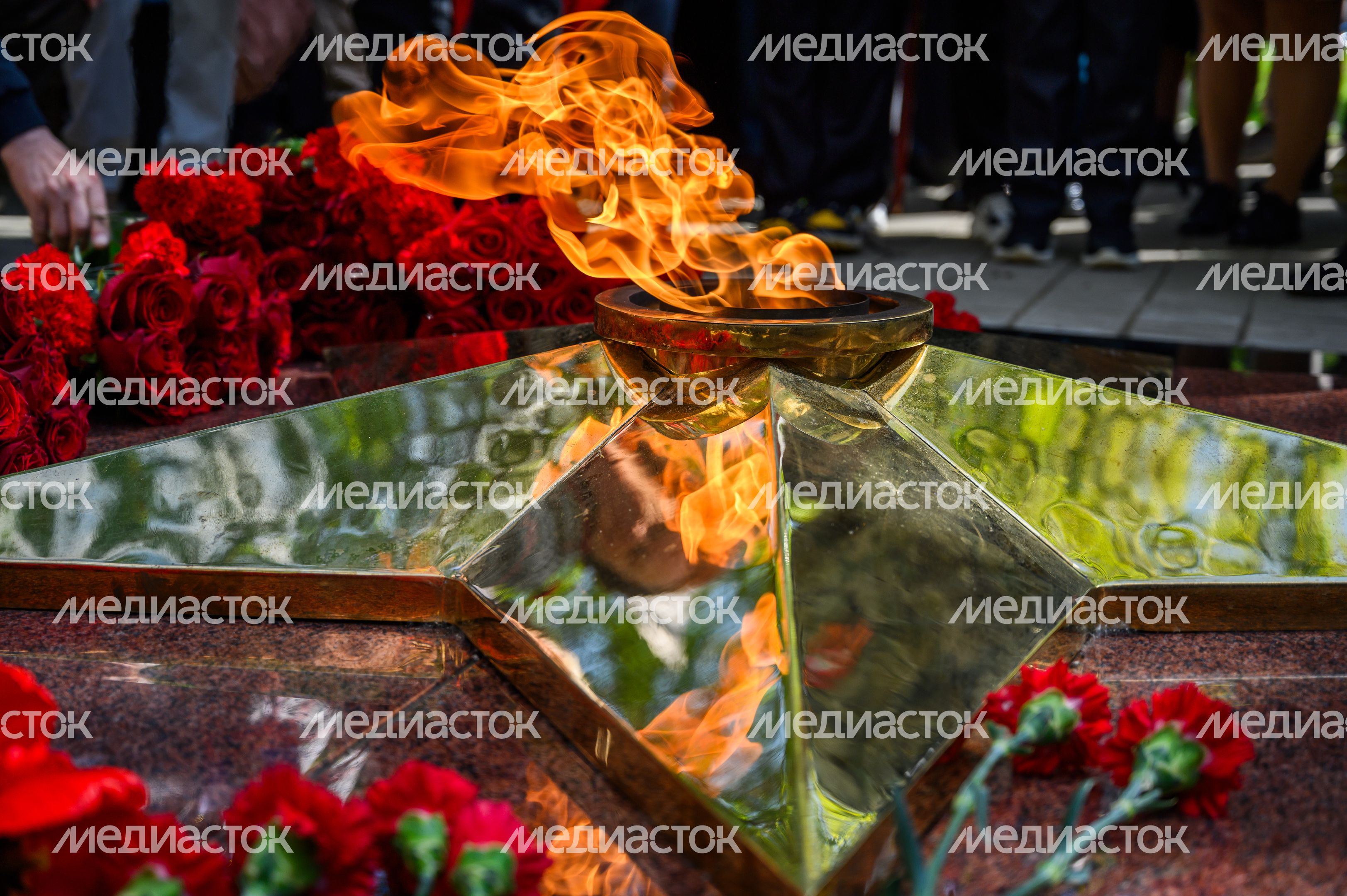 Торжественная церемония зажжения Вечного огня в Королеве Торжественная церемония зажжения Вечного огня в Королеве
