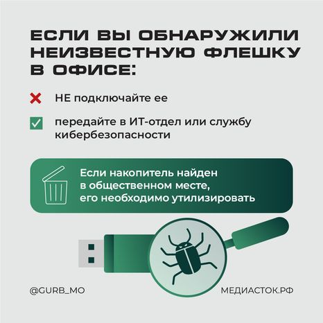 Флешка-ловушка квадрат 07