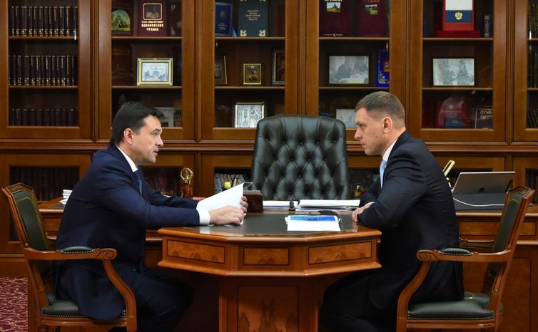 Встреча губернатора МО с главой  Можайского  района