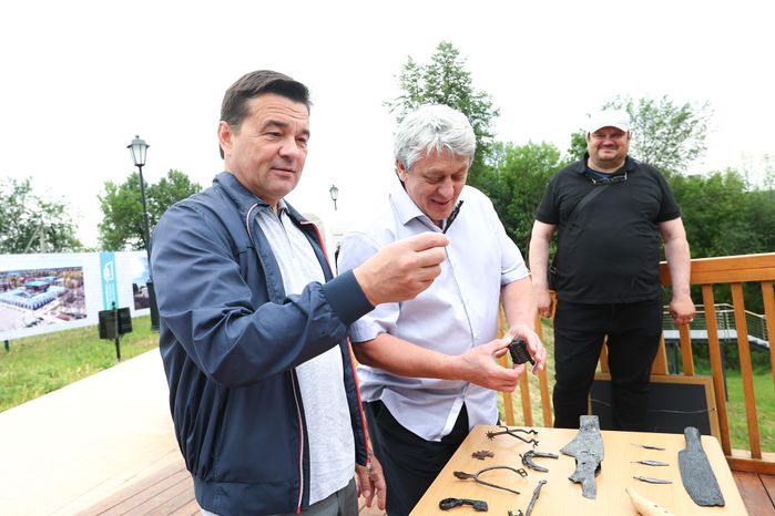 Проверка хода капремонта начальной школы СОШ №1 в Верее Губернатором Подмосковья