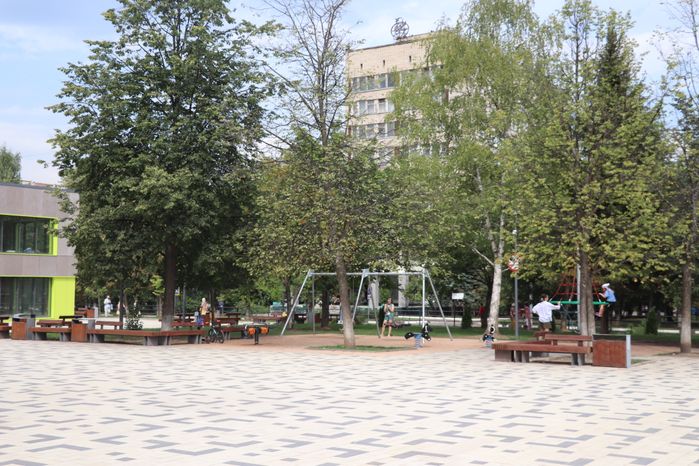 Благоустройство Голубиной площади в Краснознаменске