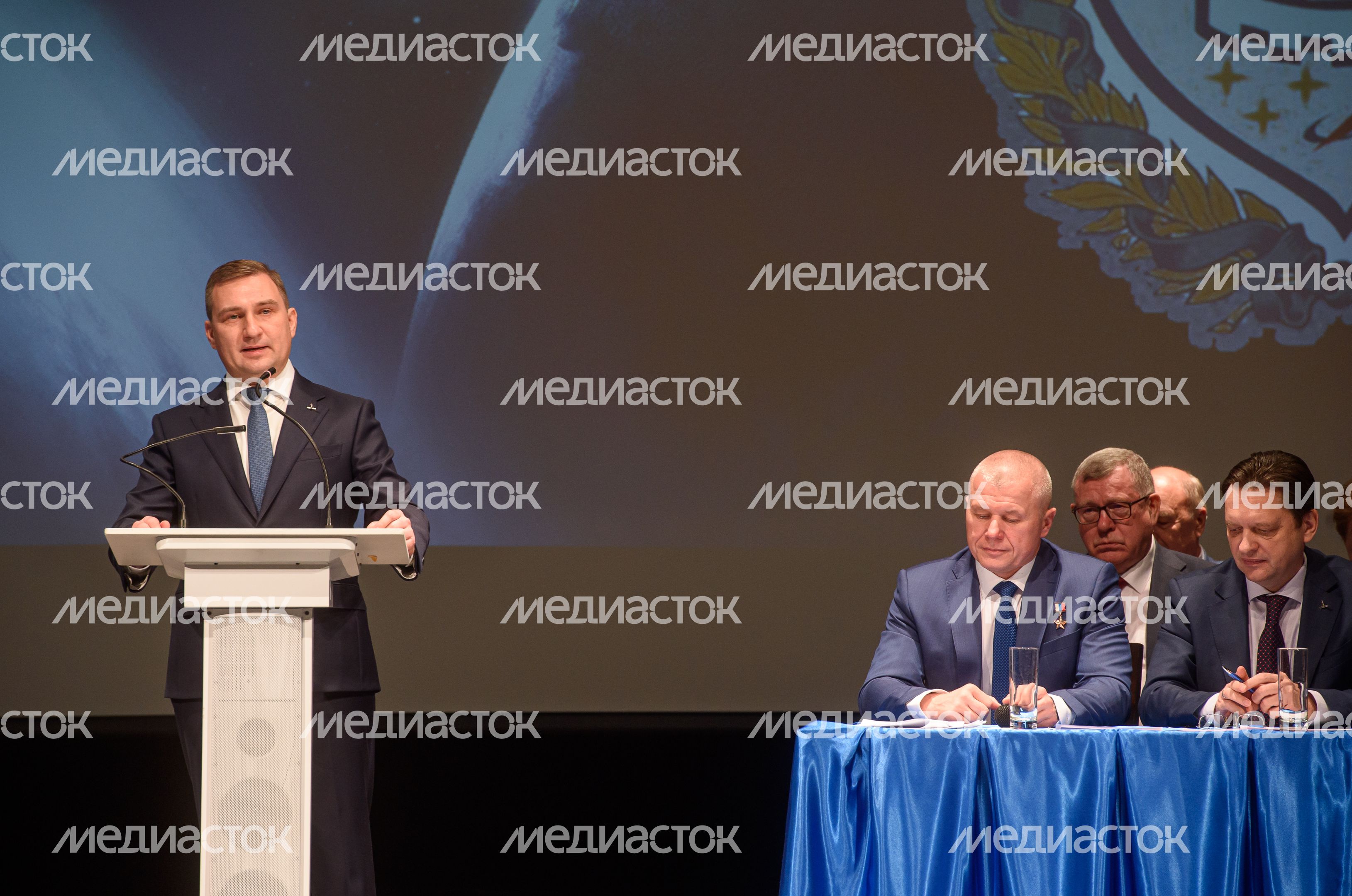Торжественная встреча космонавтов и астронавтов 67-й длительной экспедиции на МКС