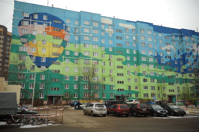 Двор многоквартиного дома в Раменском
