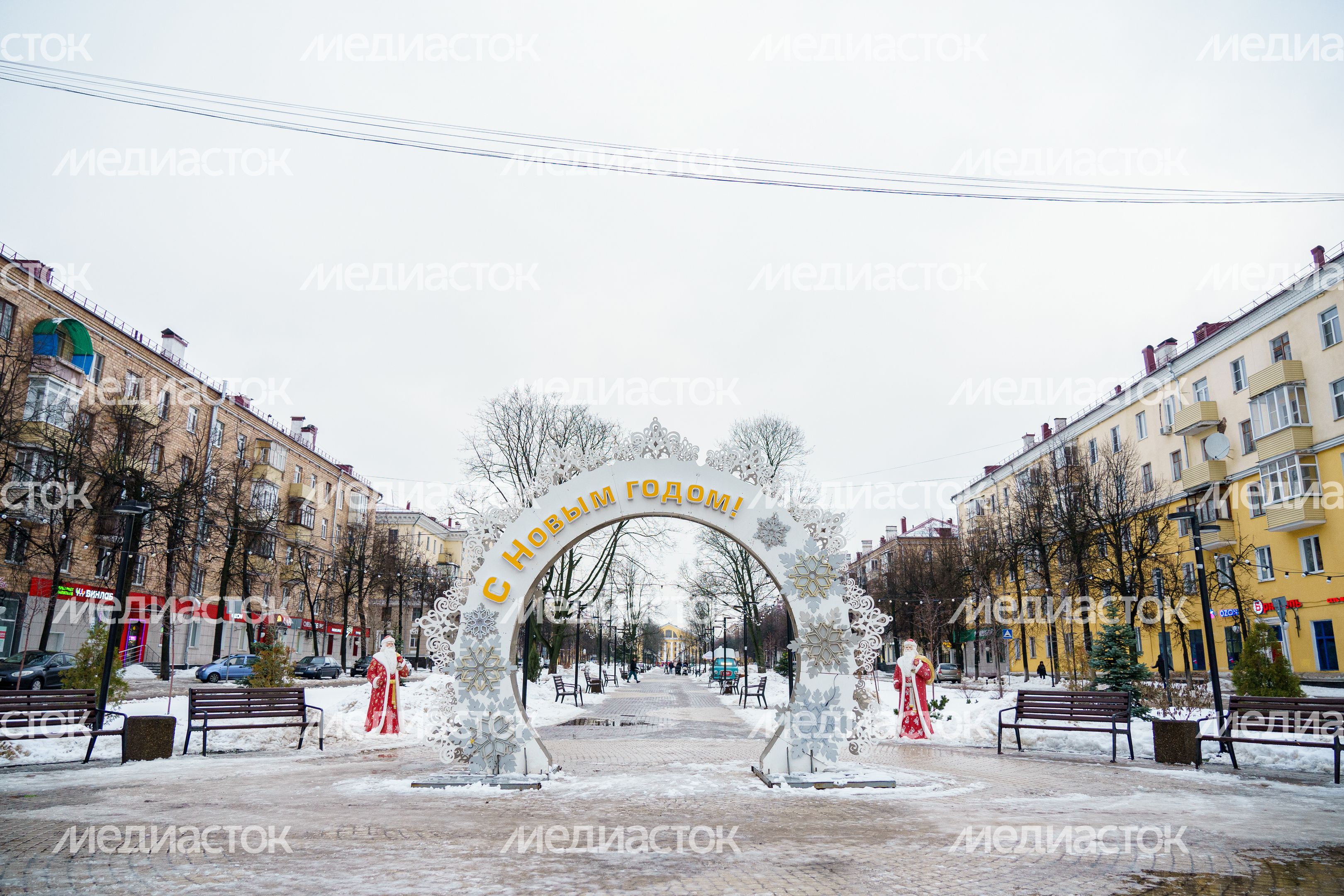 Зимние виды города Электросталь