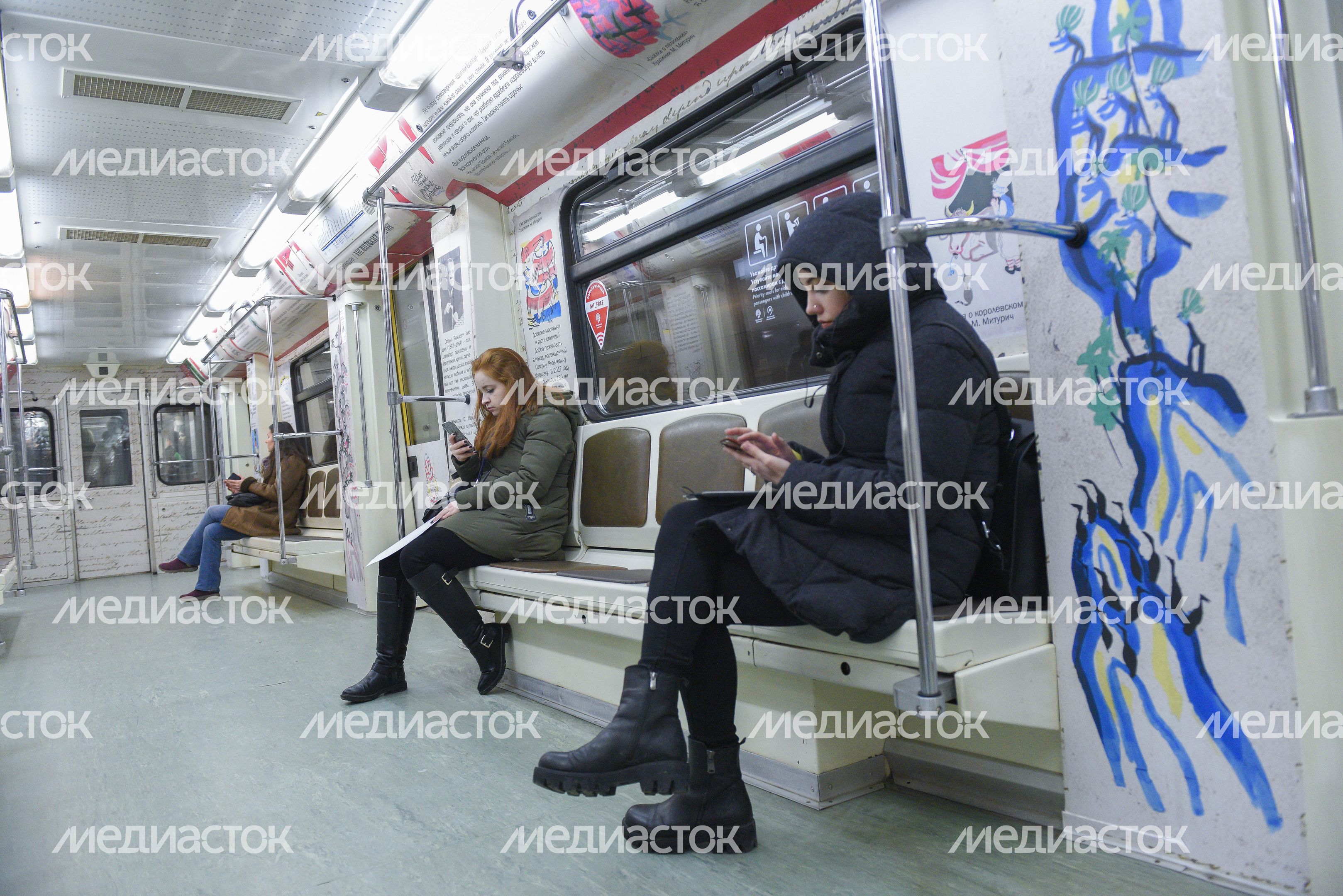 Запуск нового тематического поезда «Мой Маршак» в метро Москвы, 2 часть