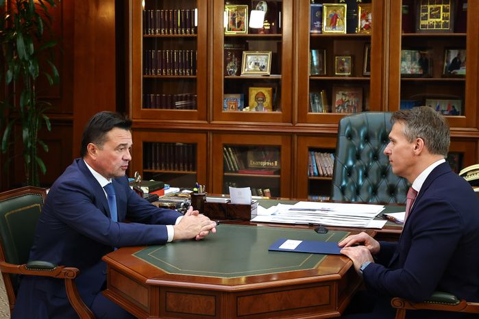 Встреча Губернатора Подмосковья с Генеральным директором «Почты России»