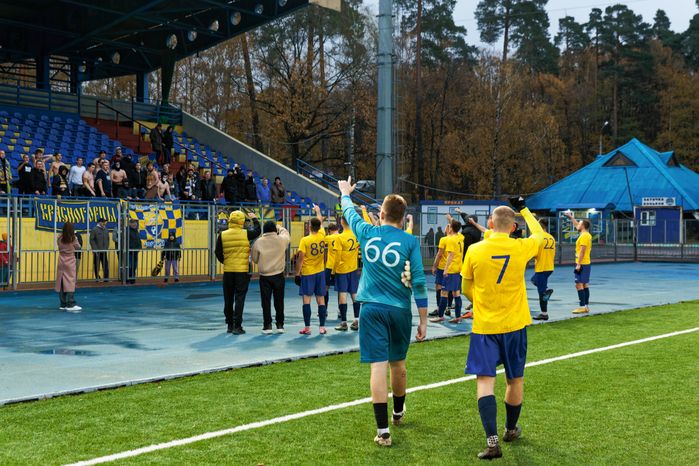 Команда красногорского футбольного клуба «Зоркий» победила в Лиге А Чемпионата Подмосковья по футболу