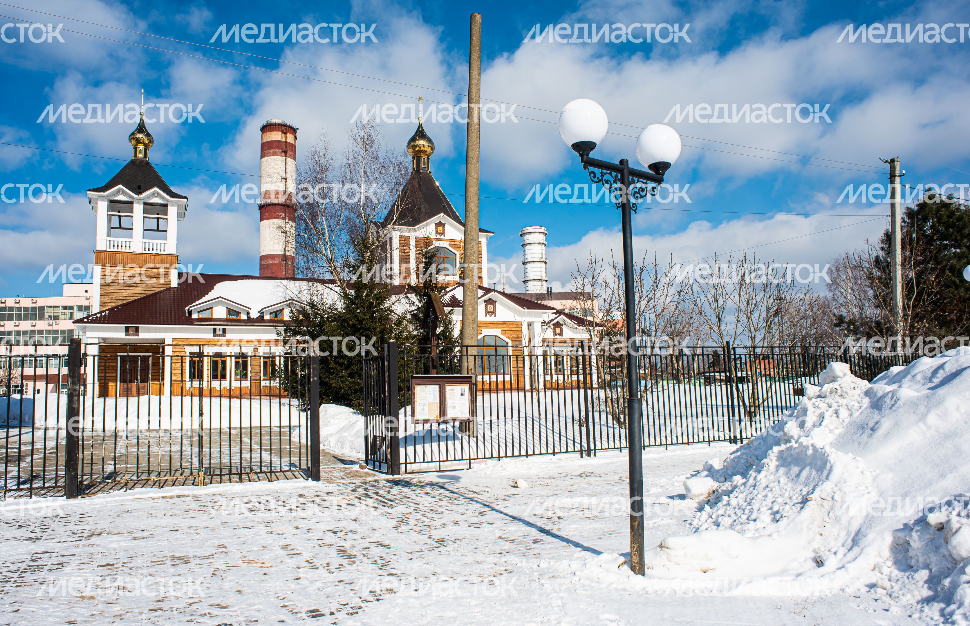 Зимние виды города Электрогорск