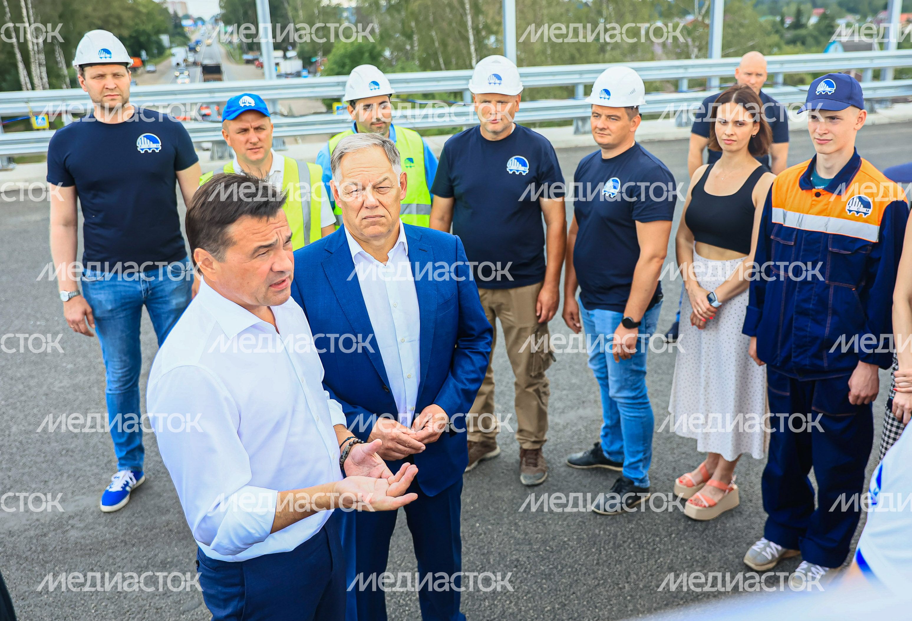 Проверка хода строительства подмосковного участка М-12 «Москва-Казань» Губернатором Подмосковья