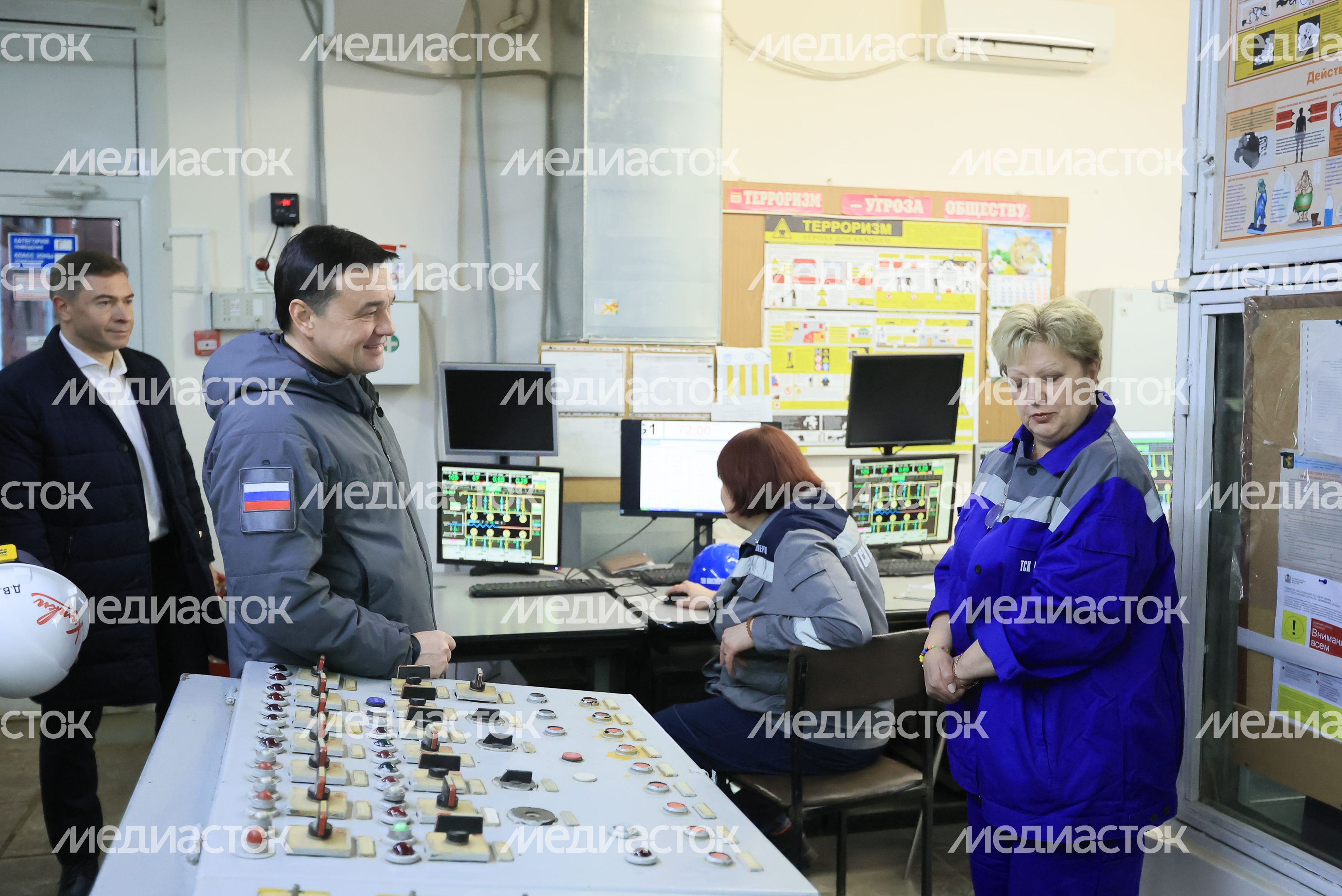 Посещение губернатором Подмосковья мкр. Новые Химки