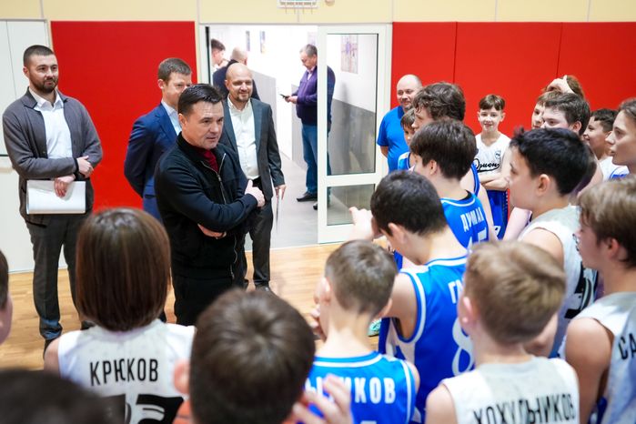 Андрей Воробьев посетил обновленный спорткомплекс "Орион" в Балашихе