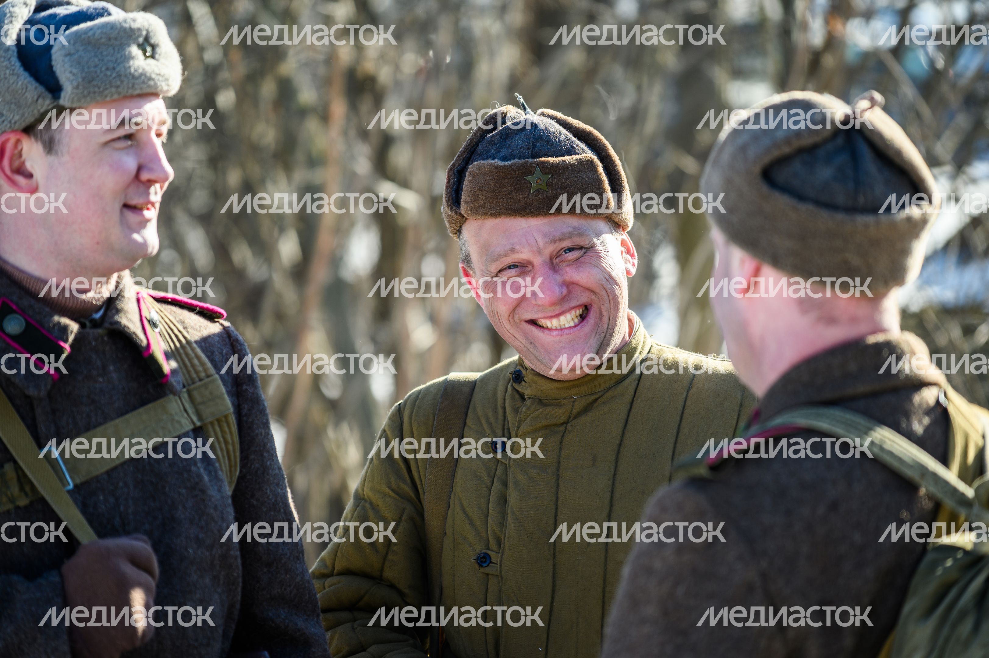 Военно-историческая реконструкция в музее танка Т-34 в Мытищах