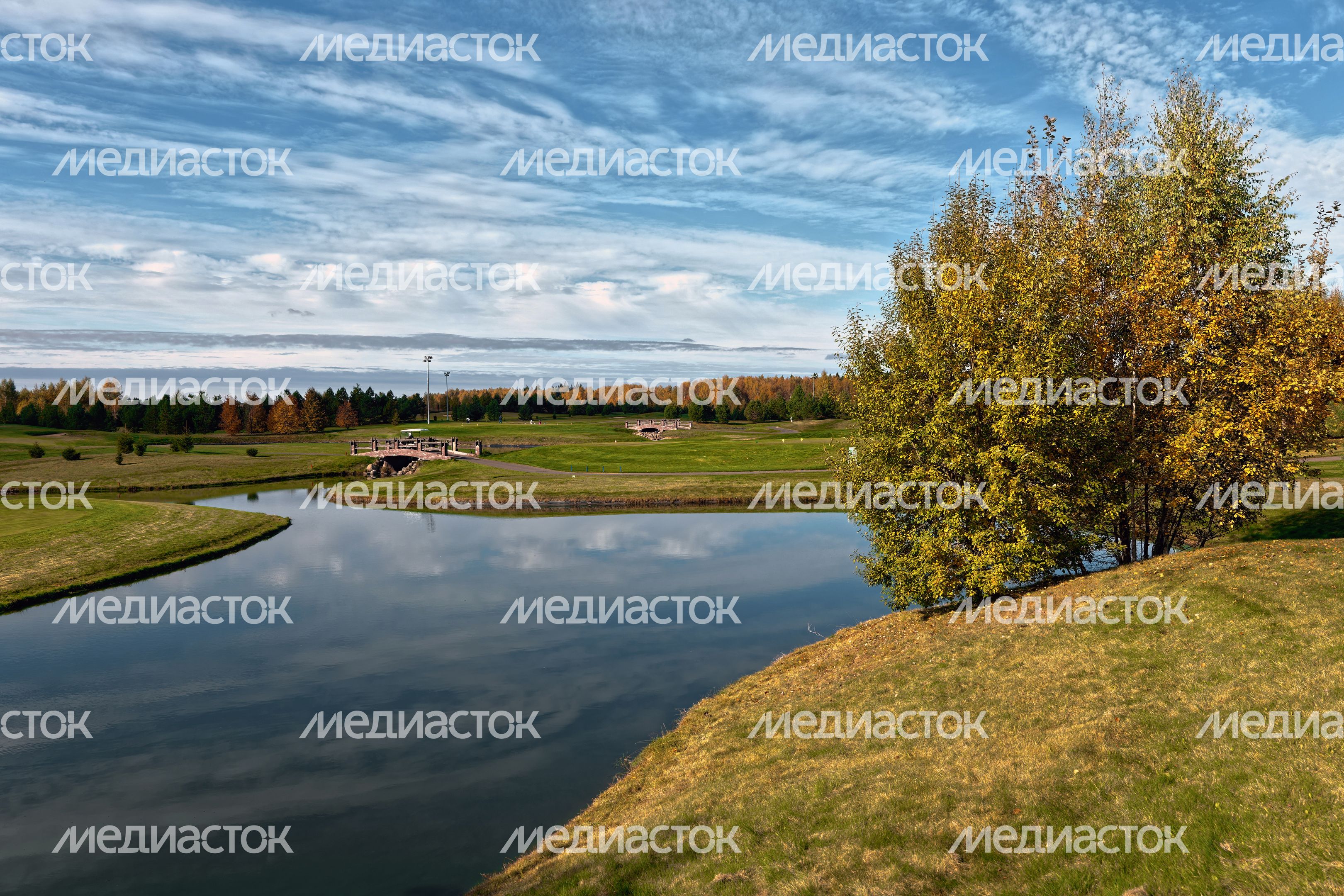 Гольф-поле клуба Dmitrov Golf Resort в Дмитровском округе Гольф-поле клуба Dmitrov Golf Resort в Дмитровском округе