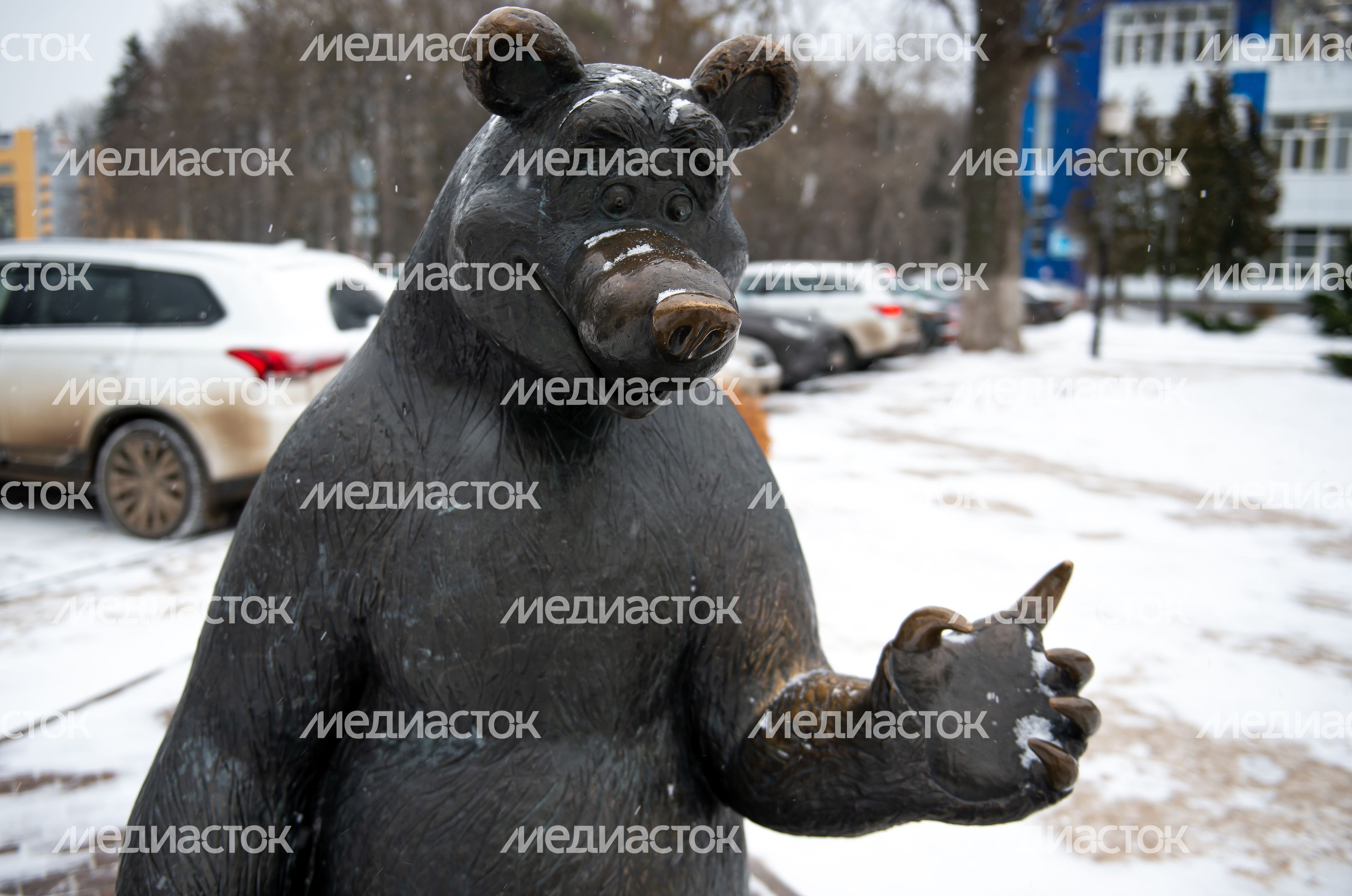 Зимние виды города Воскресенск