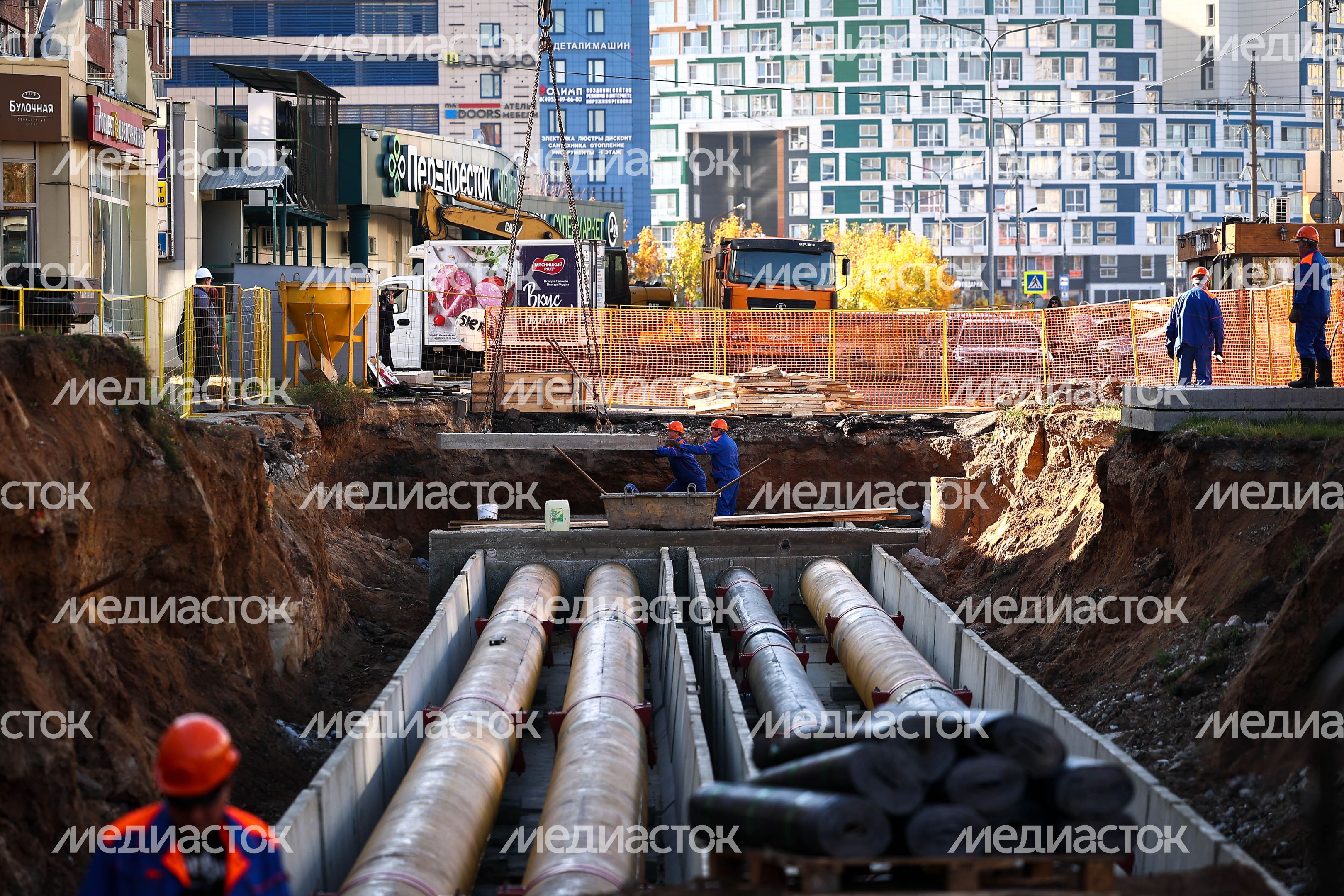 Осмотр новой котельной и реконструируемого участка теплосети в Королеве Губернатором Подмосковья