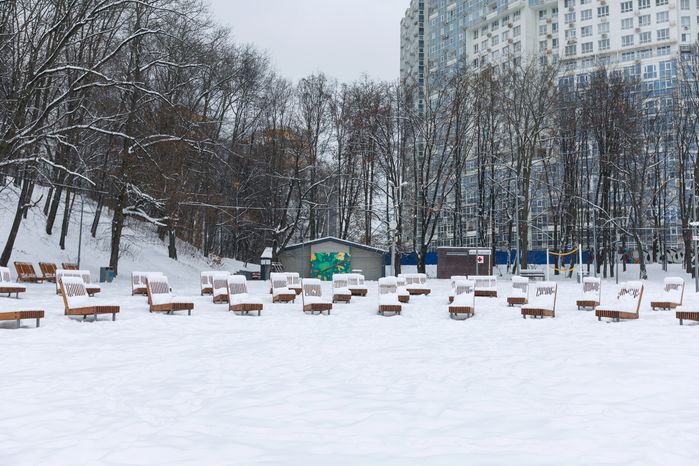 Зима в парке культуры и отдыха имени Л.Н. Толстого в Химках