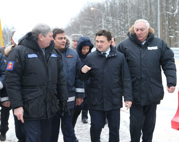 Открытие путепровода в Ступинском районе