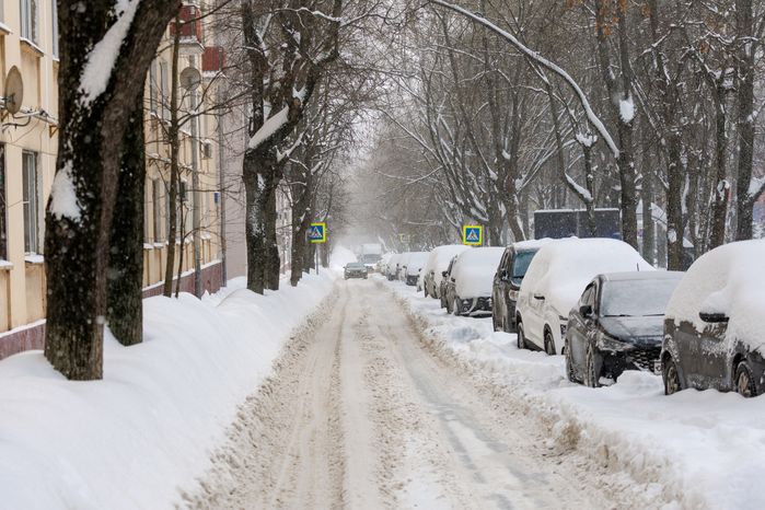 Зимние виды города Химки
