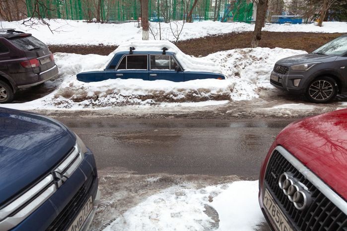 Зимние виды города Дзержинский. Округ Люберцы