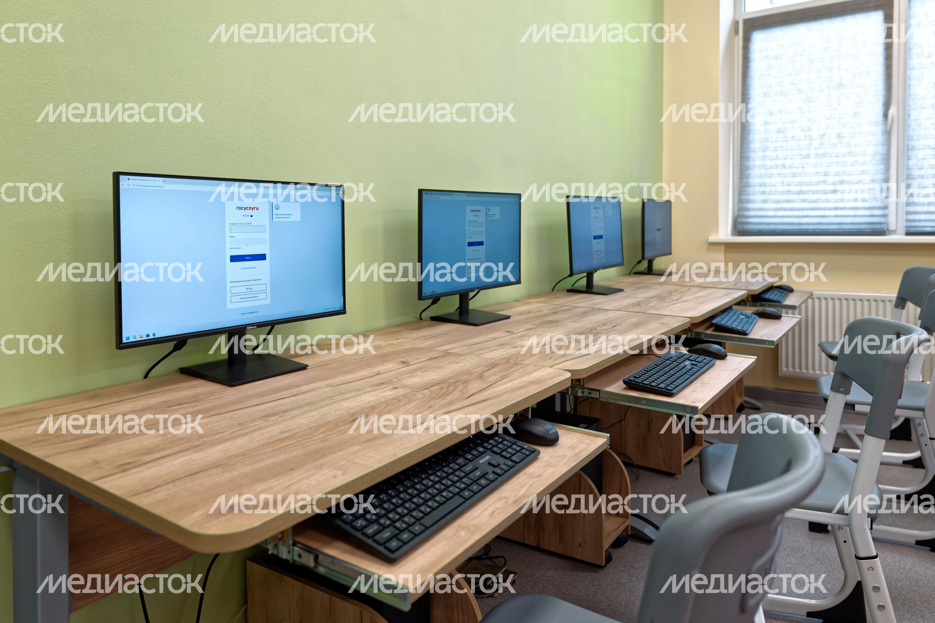 Учебный класс Часцовской средней школы в Одинцовском округе после капитального ремонта