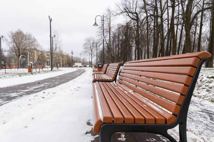 Лобня. Парк «Киово». Зима