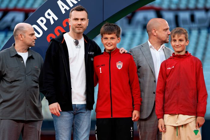 Церемония награждения победителей детского футбольного турнира «Кубок Акинфеева» 2026 на «Арене Химки»