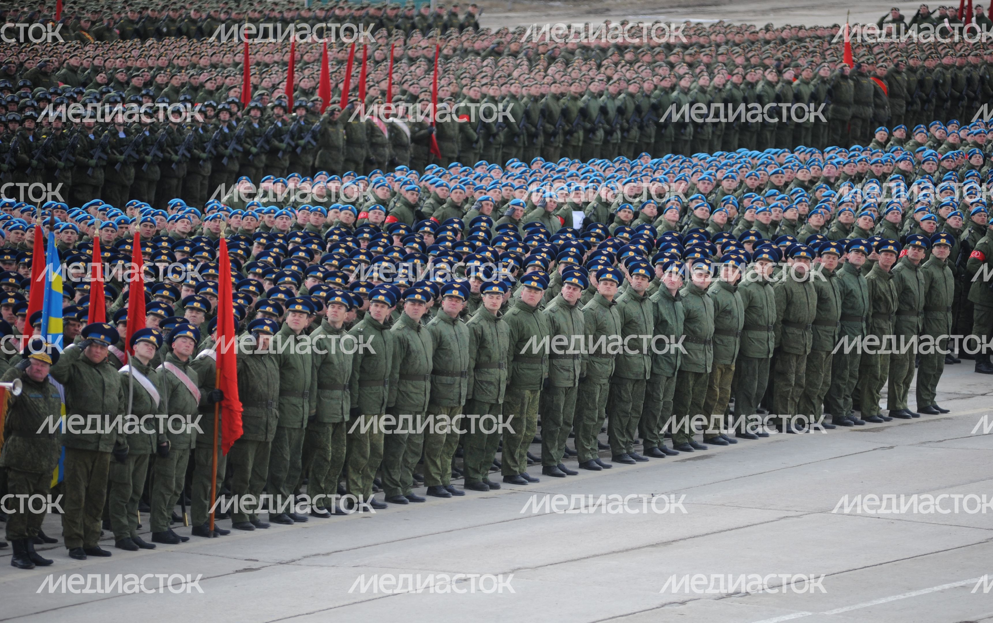 Репетиция Парада Победы в Алабино