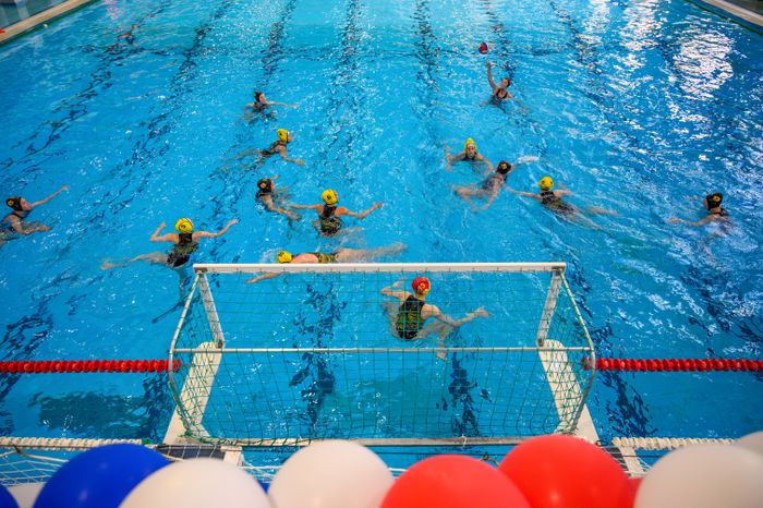 Соревнования по водному поло в рамках VI Летней спартакиады молодежи в Раменском